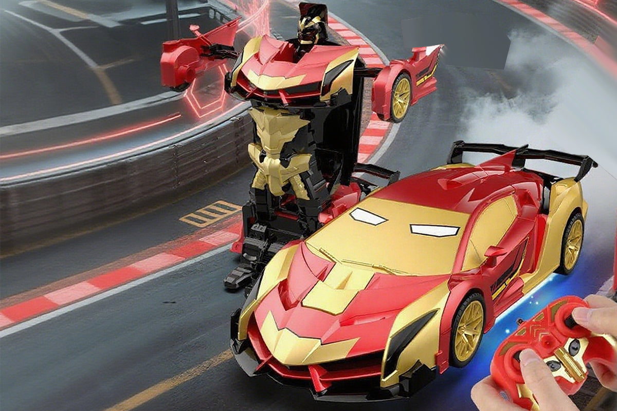 Transform Remote Control Cars Cyber Truck Remote Control Car with Light Effect-Steel?Hero