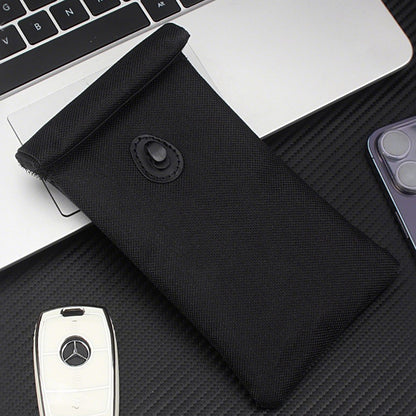 Faraday Phone Pouch RFID Signal Blocking Key Pouch Wallet Case For Privacy Protection-Black
