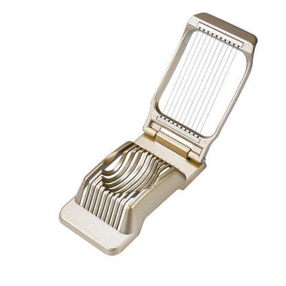 Aluminum Alloy Egg Slicer for Hard Boiled Eggs Strawberry Slicer for Sandwiches-Gold