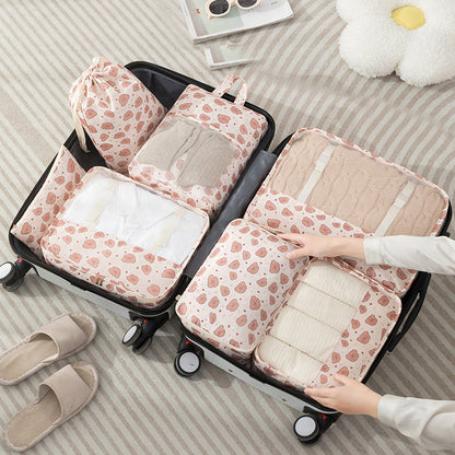 7-Piece Set Travel Packing Bags Luggage Storage Bag Arrangement Pouch Organizer Style 1