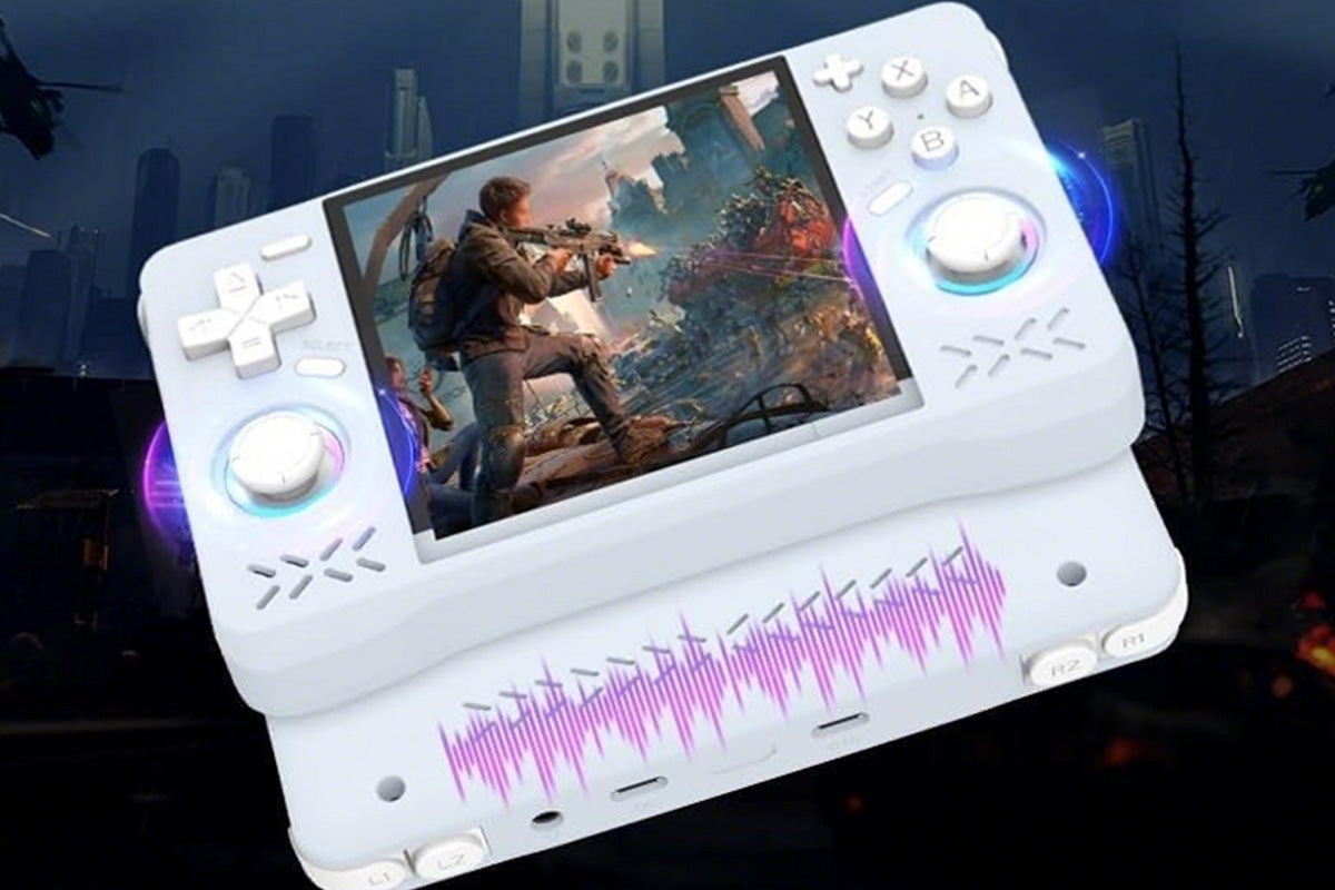 128G Handheld Game Syestem Portable Retro Game Player with Dual Joysticks -White