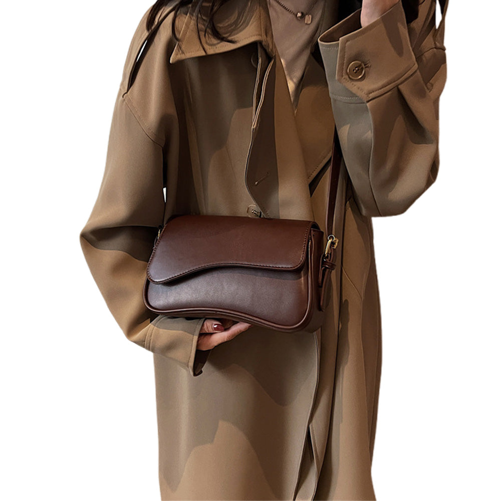One Shoulder Bag For Women Trendy Underarm Bag Fashion Handbag-coffee
