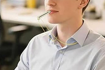 Breathing Necklace with 3 Flavoured Filters - Gold