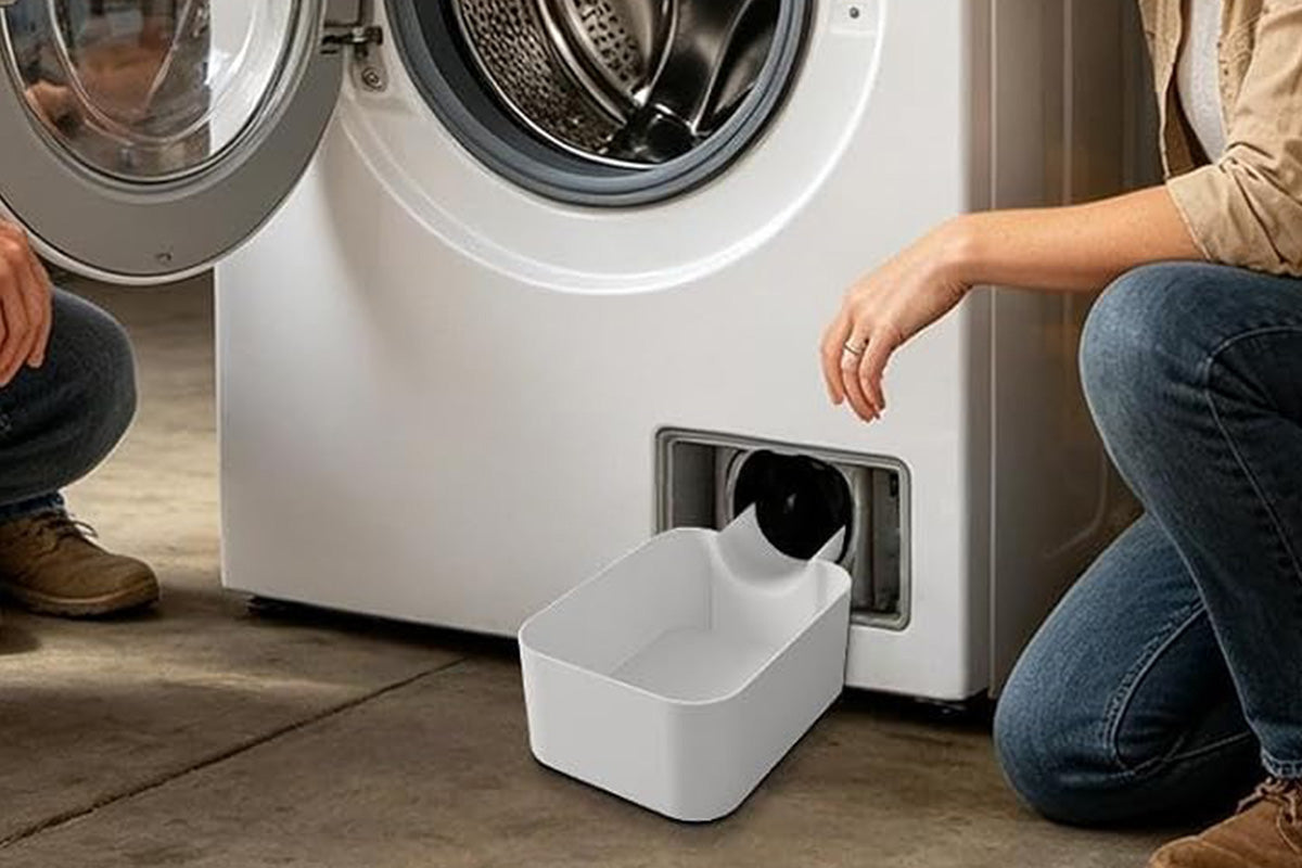 Raised Edge Washing Machine Drain Pan Set for LG