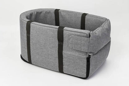 Center Console Dog Seat for Small Dog Seat Pet Booster for Dogs-Grey