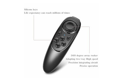 3D VR Glasses Headset Smart Virtual Reality Eyeglasses with Bluetooth Remote Control-Style 1