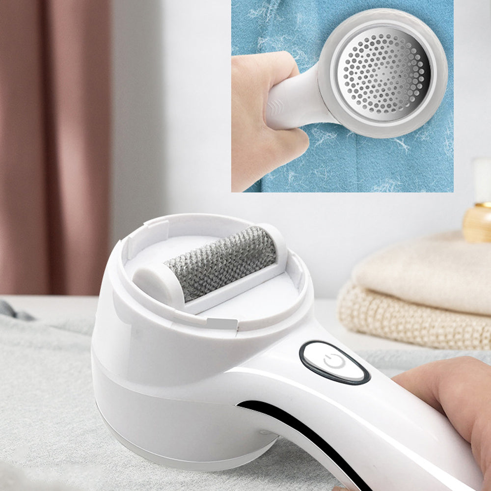2-in-1 Electric Fabric Shaver Fur Remover with 2 Replacement Blades