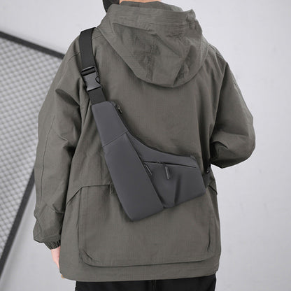 Anti Theft Travel Crossbody Bag  Multi-Pocket Shoulder Bag Grey