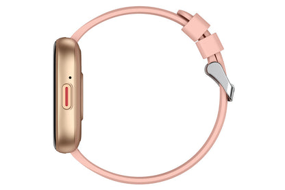 Smart Watch 1.85-Inch Fitness Watch with Heart rate Warning Sleep Monitor Blood Oxygen Calories Physiological Activity Tracker-Pink