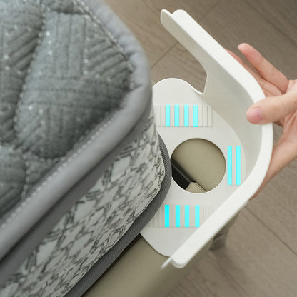 4Pcs Bed Sheet Holder Quilt Fixing Tool with 4 Retaining Strips Fits Most Mattress White