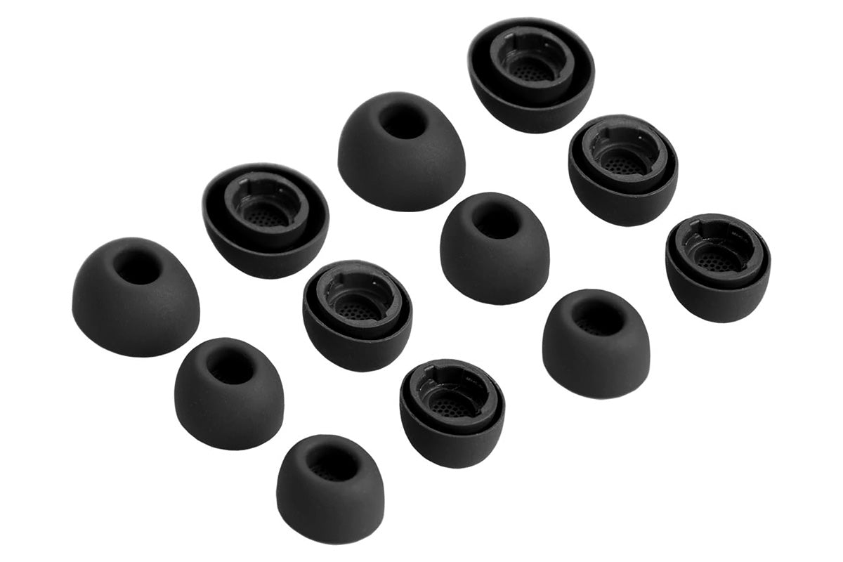 12 Piece Silicone Ear Tips for Samsung Galaxy Buds3 Pro - Black