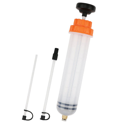 500CC Waste Oil Fluid Extractor Pump Manual Suction Vacuum Fuel Transfer Tool for Car Orange