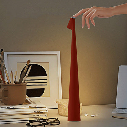 Portable Cordless LED Table Lamp Rechargeable with 3 Adjustable Brightness Levels Modes Red