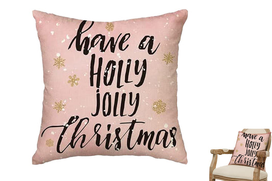 Christmas Pillowcase for Living Room Sofa Home Bedroom Decoration-Snowflake