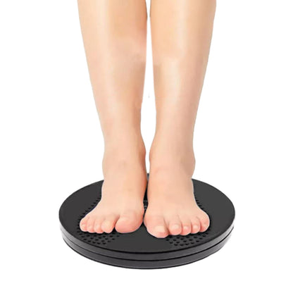 Twist Waist Disc Board with Drawstring Sports Gym Accessories Black