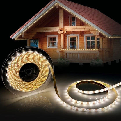 5 Meter Solar LED Strip Lights for Garden Steps Stairs Pool and Pergola Decoration Warm White
