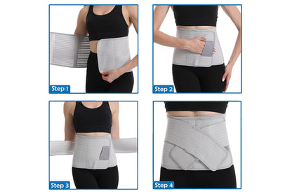 Bamboo Charcoal Fiber Belly Band - Black