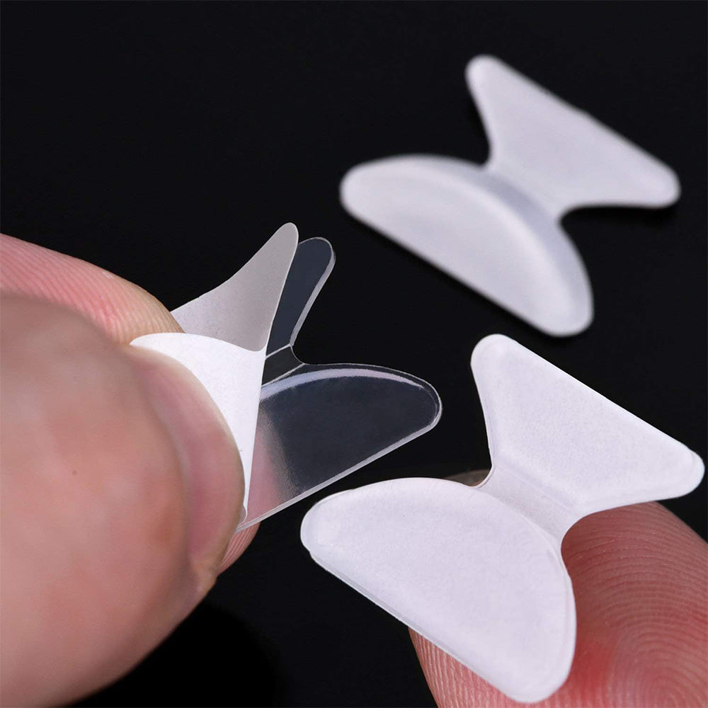 12 Pairs Eyeglass Nose Pads Stick On 1.8mm Anti Slip Adhesive Eyewear Nose Pads Cushions-Clear