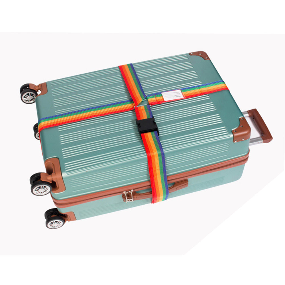 Transparent Waterproof PVC Luggage Cover with Colorful Strap Suitcase Travel Protector