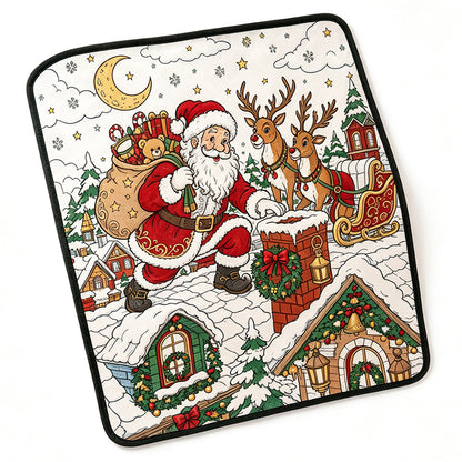 DIY Coloring Graffiti Christmas Blanket Drawing Blanket for Adults - Style3