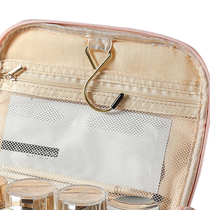Clear Makeup Bag with Hanging Hook Toiletry Bag Traveling Accessories Organizer