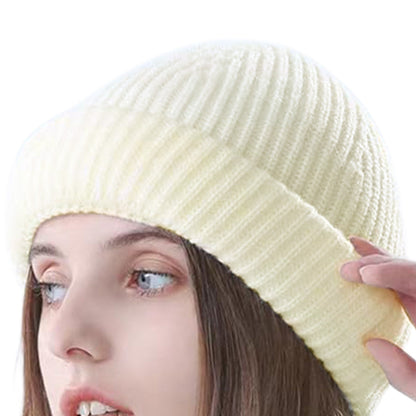 2-in-1 Balaclava Ski Mask Winter Warm Beanie Hat for Men Women Beige