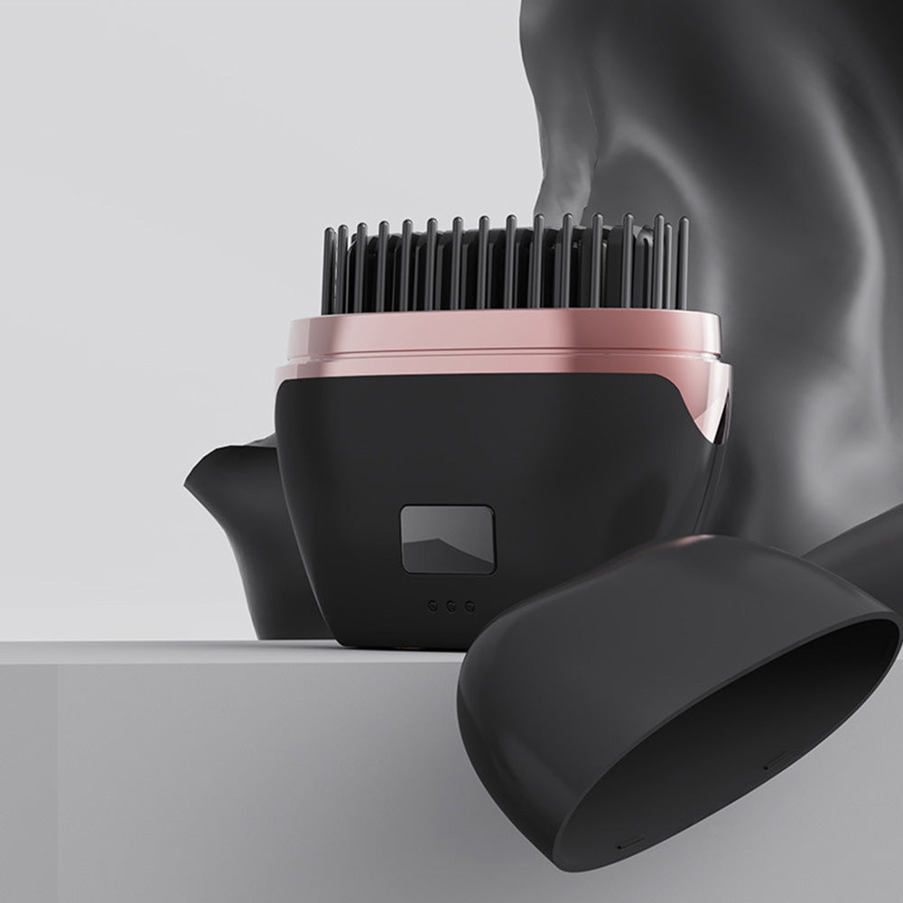 Rechargeable Portable Mini Straight Hair Comb-Black