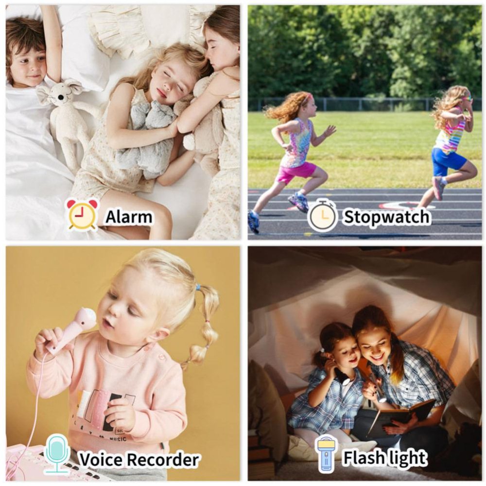 24 Games Smart Watch Camera Touch Screen Music Alarm Flashlight Video Fun Watch Blue