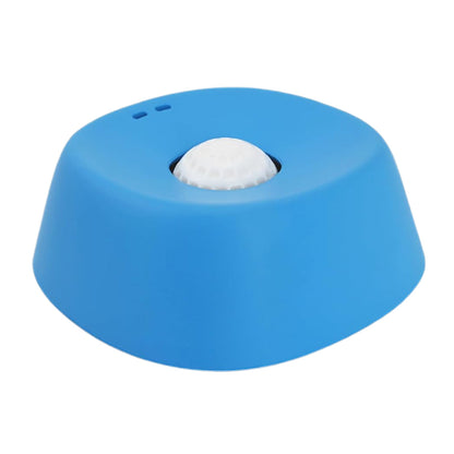 Slow Feeder Dog Bowls With Rolling Ball For Liquid Treat Training Bowl-Blue