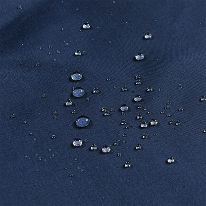 Waterproof Shower Curtain with 12 Hooks -Dark Blue
