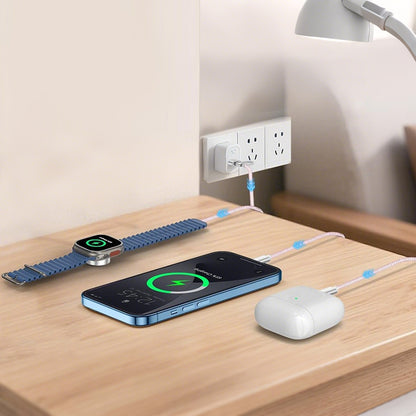 3 in 2 Watch Wireless Charger-Pink