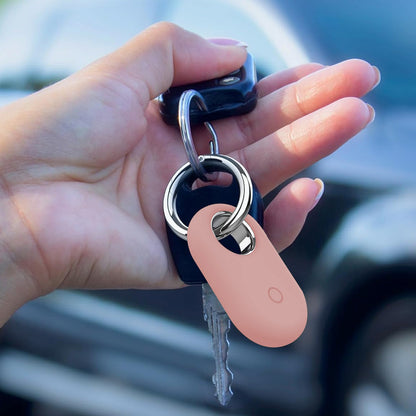 4Pcs Compatible with Samsung Galaxy SmartTag2 Silicone Case All-Round Protection Smarttag2 Holder with Keychain Style 3