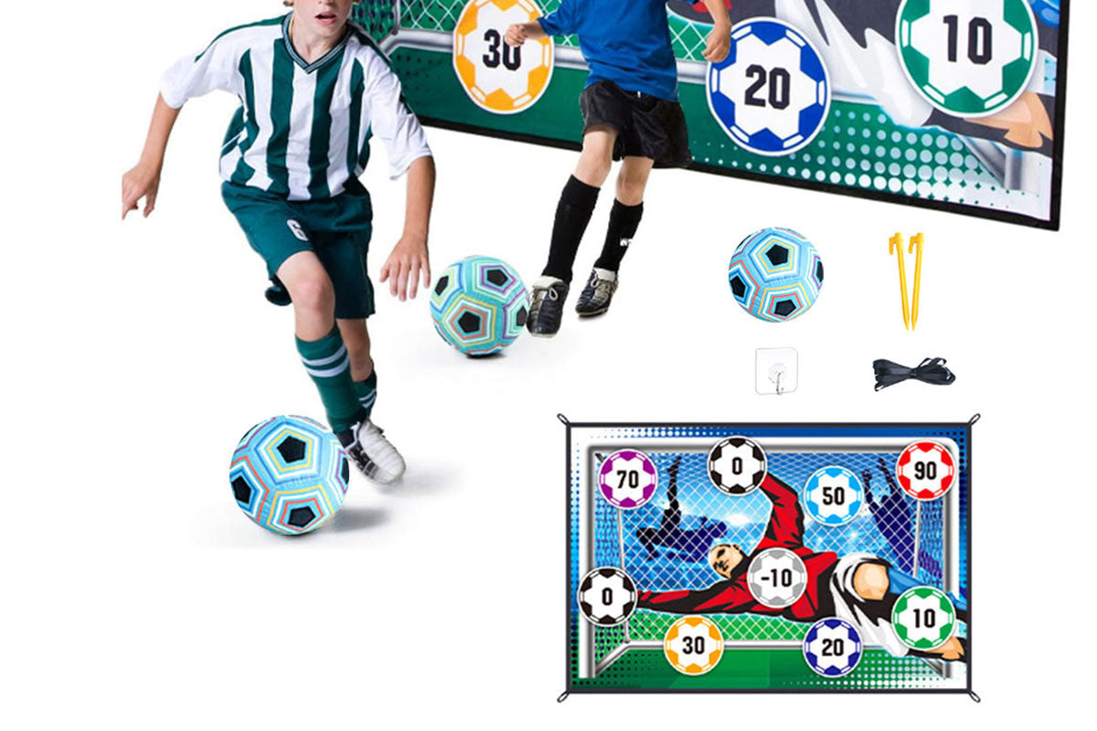Portable Soccer Goal Set - Blue