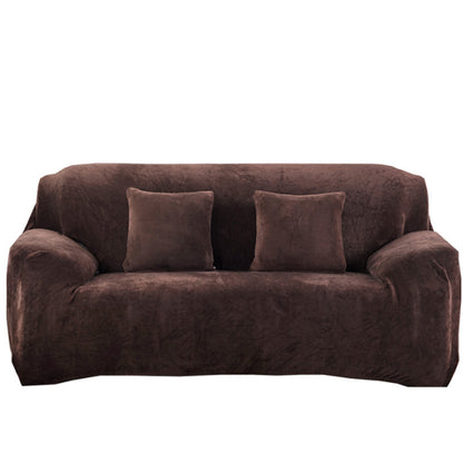 Velvet Stretch Sofa Slipcover Sofa Couch Furniture Protector Cover Coffee