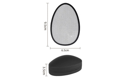Crystal Hair Eraser Reusable Crystal Hair Remover for Legs Back Arms -Black