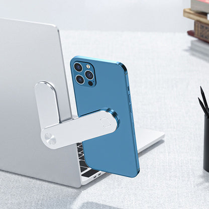 Portable PC Laptop Phone Holder Foldable Screens Expansion Mobile Side Mount Silver