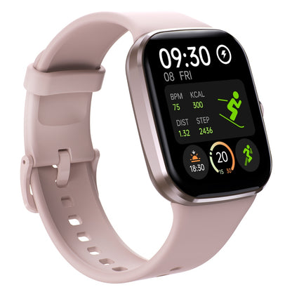 Smartwatch with Bluetooth Calling 1.96 Inch HD Display Health Monitoring 100 Sports Modes-Pink