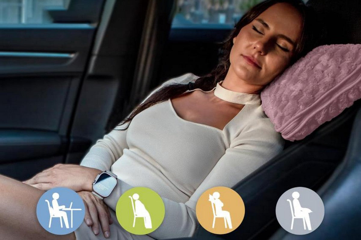 2 in 1 Jacquard Travel Pillow and Blanket Set Packable Travel Blanket for Airplane Car -Pink