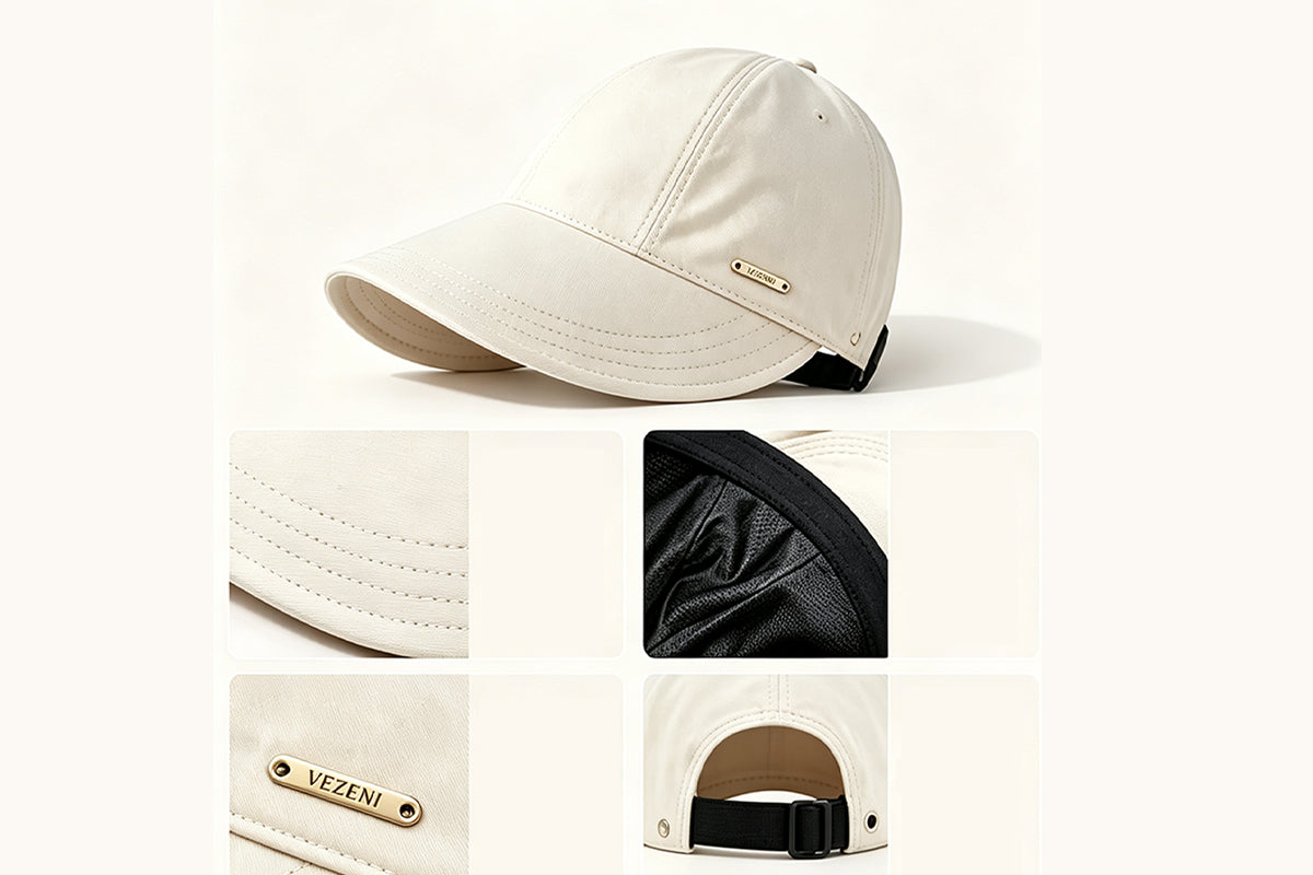 Wide Brim Quick Dry Foldable Sun Hat - Beige