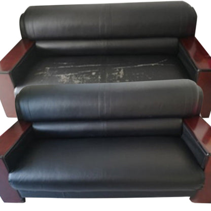 2M Self-Adhesive Leather Repair Patch Renovation Sticker for Couch Sofa Car Seat Chair Black