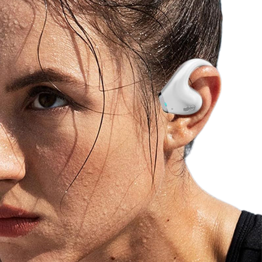 144-Language Real Time Translator Earbuds Open Ear Translation Headphone White