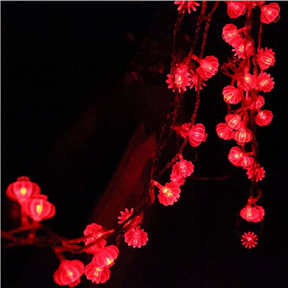 Solar Lanterns String Lights Garden Fairy String Lights -Red