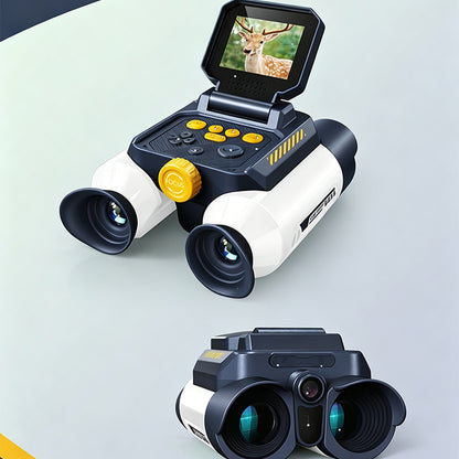 Digital Binoculars with Night Vision and 10X Optical Zoom - White