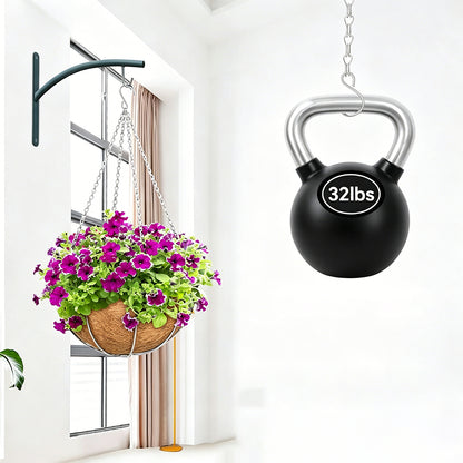 2Pcs 4 Point Hanging Basket Chain Set Basket Hangers for Planters-S Hook Buckle