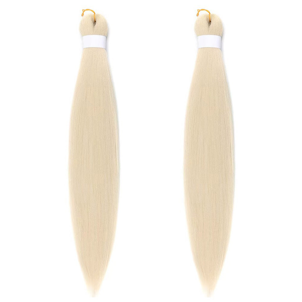 2Pcs Pre-Stretched Braiding Hair Extensions Synthetic Cosplay Hair Extensions Beige