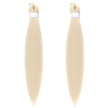 2Pcs Pre-Stretched Braiding Hair Extensions Synthetic Cosplay Hair Extensions Beige
