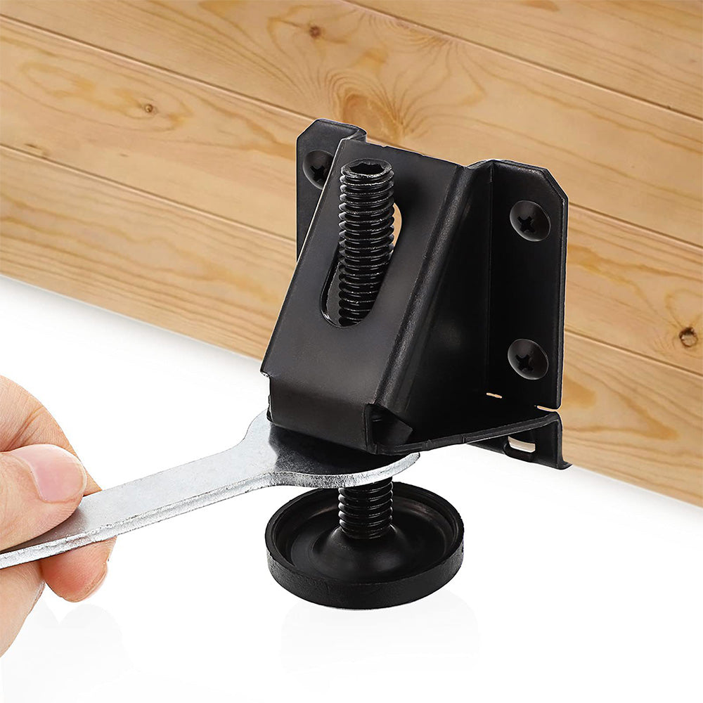 4Pcs Heavy Duty Leg Leveler for Furniture Adjustable Leveling Feet for Cabinet Table Black