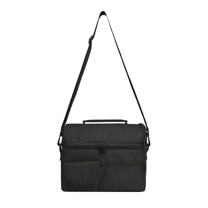 Insulated Lunch Bag Lunch Tote Lunch Box Baby Milk Carrying Bag for Work Picnic Hiking Black