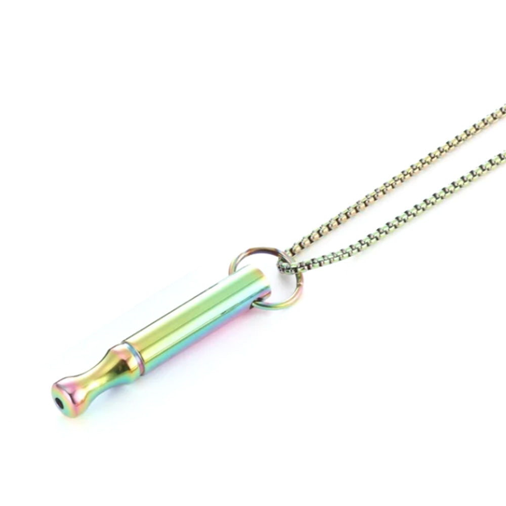 Mint Breathing Necklace with Fidget Ring for Stress Anxiety and Mindful Breathing-Colorful