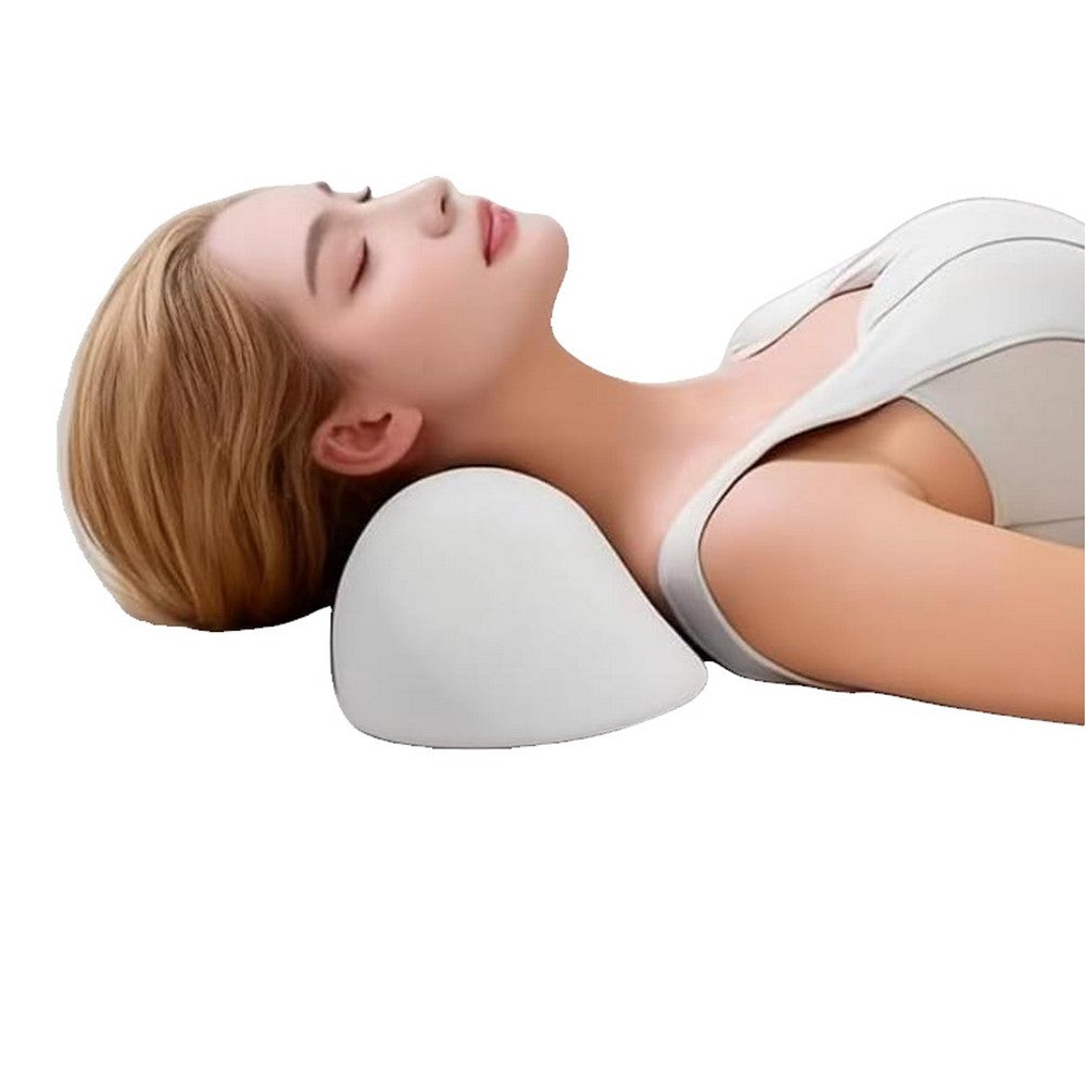 Small Neck Stretcher Pillow Soft Cervical Traction Neck Pillow for Tension Muscle-Grey